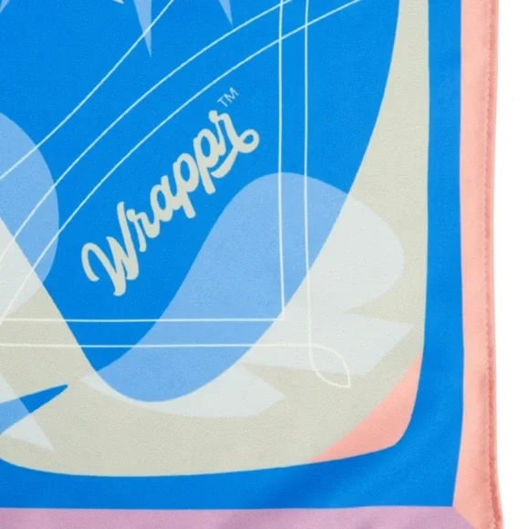 NWT, Wrappr, Every Hour 28" Furoshiki Wrap by Essery Waller, Recycled Polyester - Picture 4 of 5